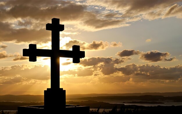 Osternkonzept Das Kreuz, das Symbol des Christen und Jesu Christi