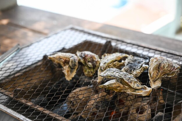 Las ostras asadas en Penghu, Taiwán