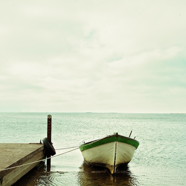 Ostsee und Boot ruhige Landschaft