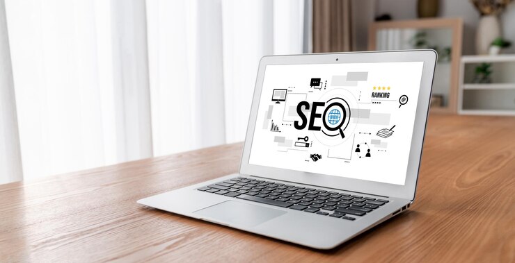 Foto otimização de motores de busca seo para e-commerce de moda e negócios de varejo on-line