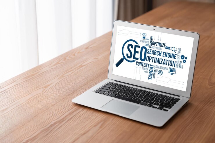 Foto otimização de motores de busca seo para e-commerce de moda e negócios de varejo on-line
