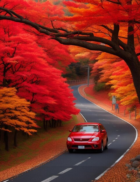 Foto el otoño es hermoso en la naturaleza