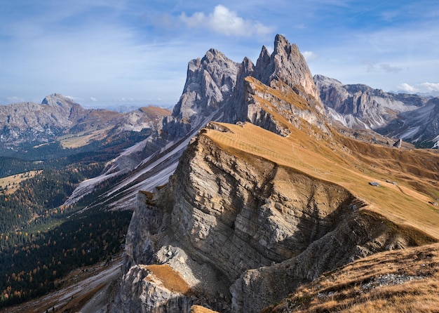 Otoño Seceda rock Italia Dolomitas