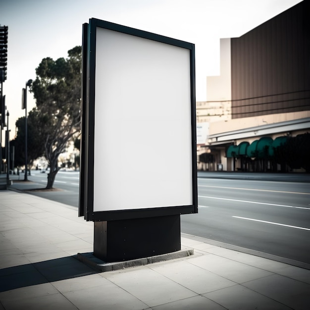 Foto outdoor advertising empty blank billboard