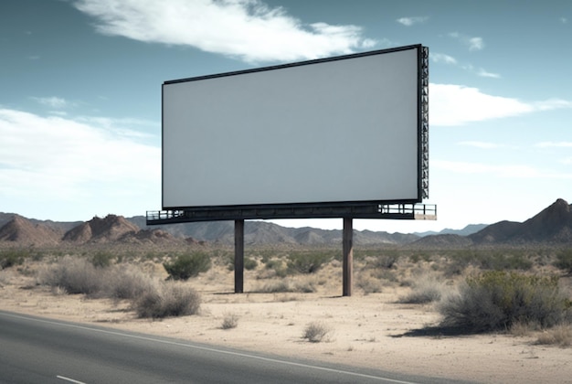 Outdoor Billboard Mockup Outdoor-Werbeplakat Generative KI