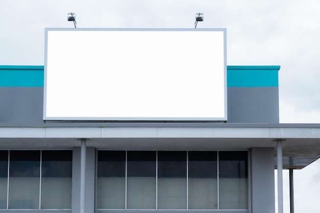 Outdoor de publicidade em branco no aeroporto, exibição de anúncios de modelo de mídia de pôster de maquete