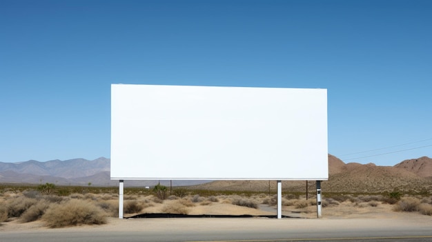 Foto outdoor em branco, uma tela para sua mensagem