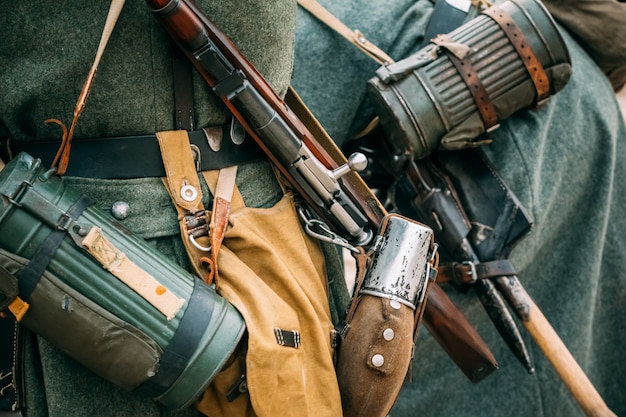 Outfit auf dem Soldaten Wehrmacht