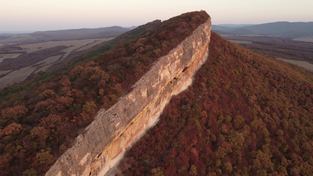 Outono nas montanhas Rhodope Bulgária