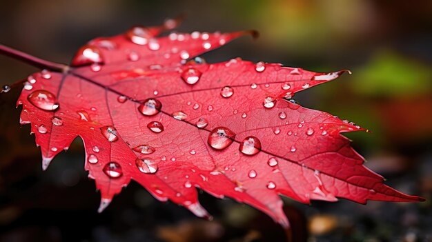 Outono vermelho novembro fim de outono