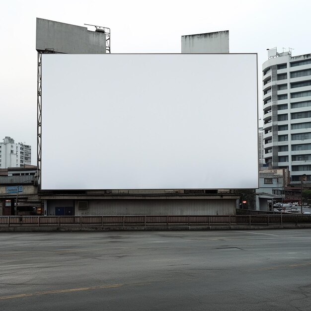 Outro outdoor em branco no edifício gerado pela IA