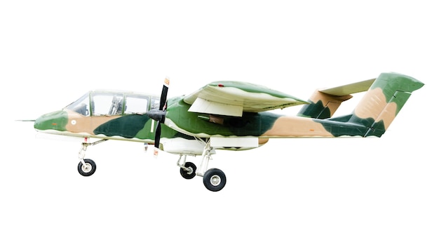 Foto ov ten bronco green tarnung altes jagdflugzeug mit propeller metallflugzeug für militärische zwecke ...