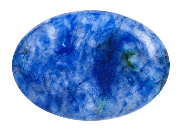 Ovaler Lapislazuli-Lazurit-Mineral-Edelstein