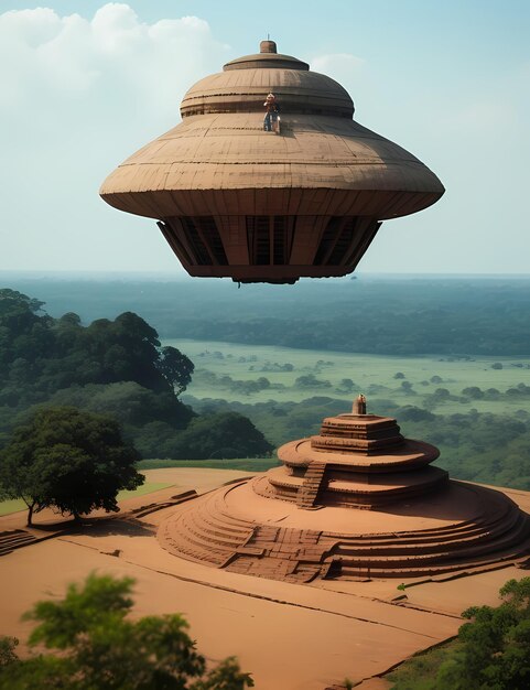 OVNI sobre o deserto