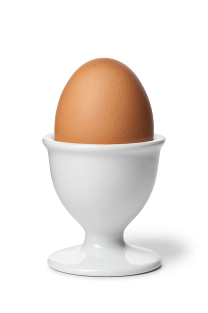 Ovo cozido em um eggcup