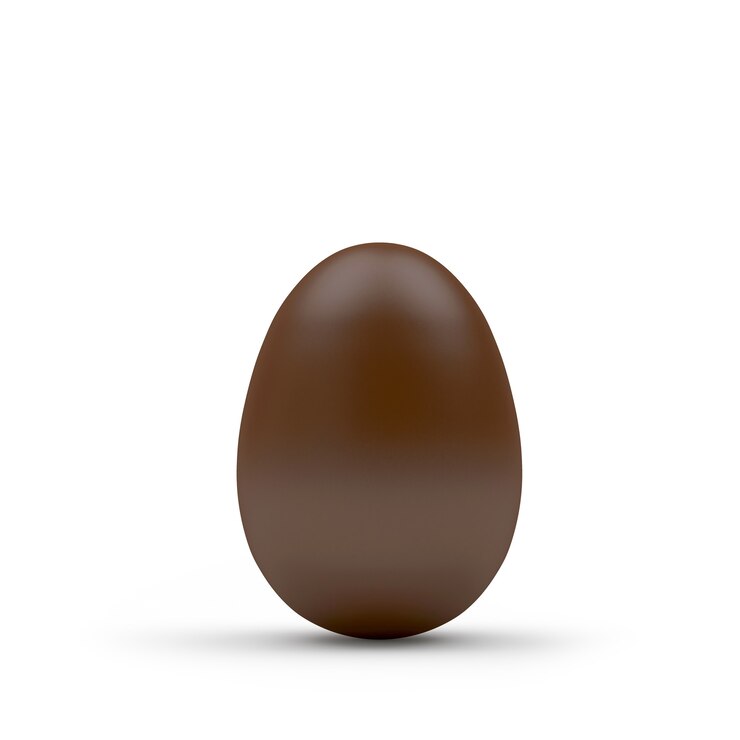 Foto ovo de chocolate de páscoa inteiro
