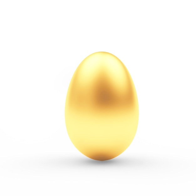 Foto ovo de páscoa dourado