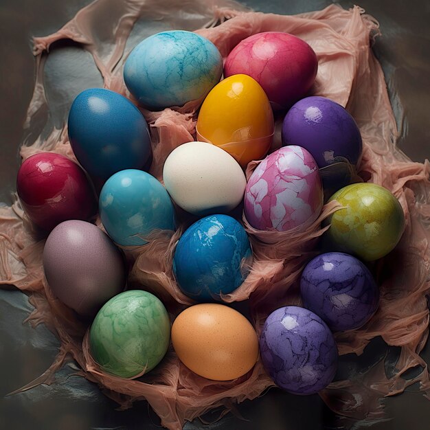 Ovos coloridos de Páscoa Gerar Ai