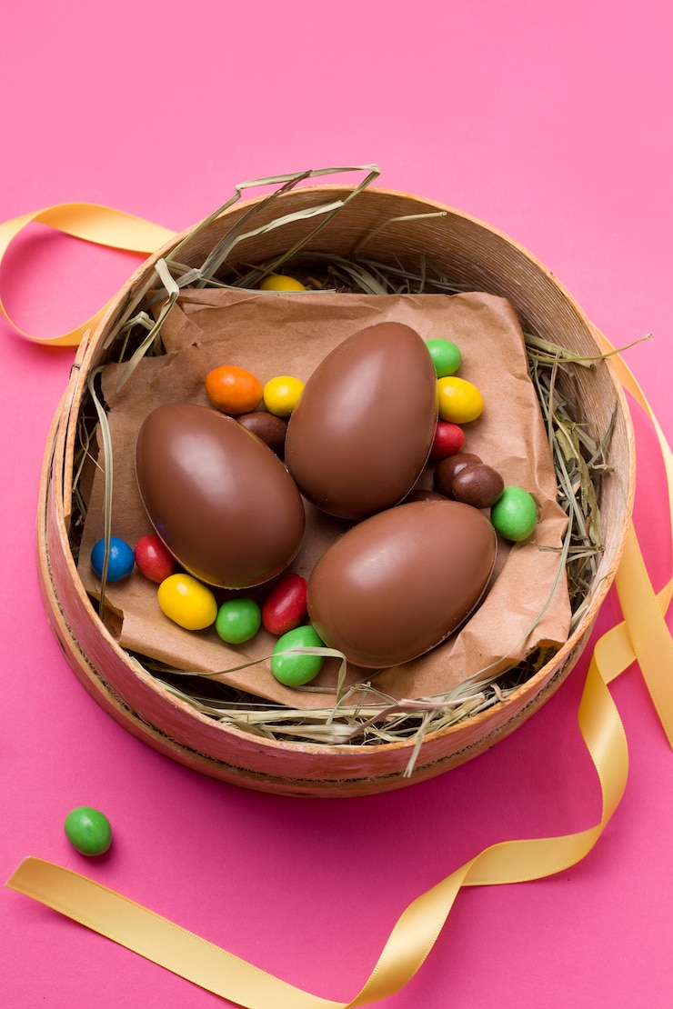 Ovos de Páscoa de chocolate