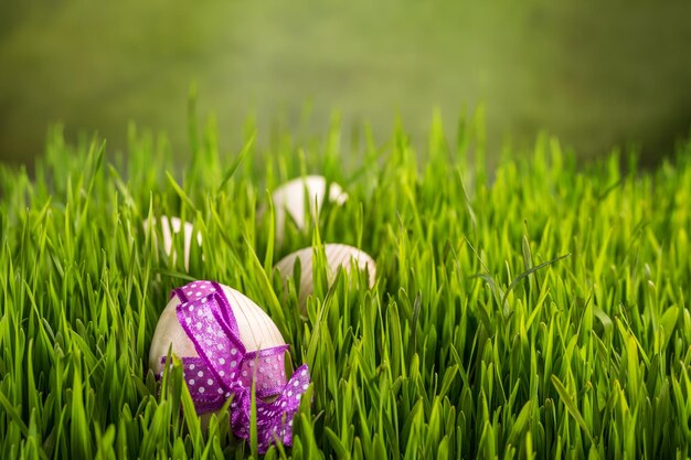 Ovos de Páscoa de madeira