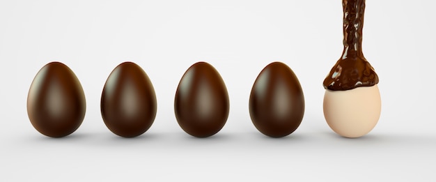 Ovos em chocolate