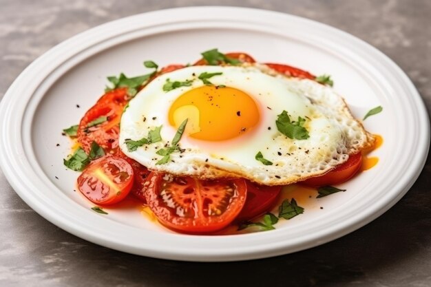 Foto ovos mexidos com tomate