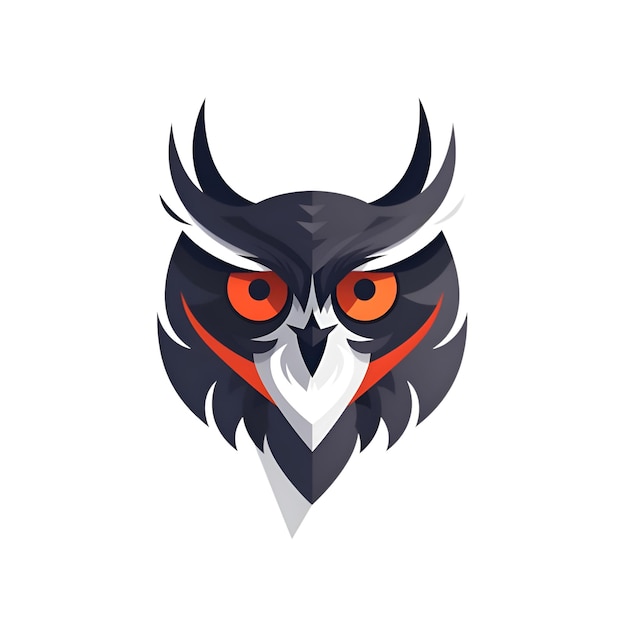 Owl Head-Vektor-Logo Owl-Kopf-Logo