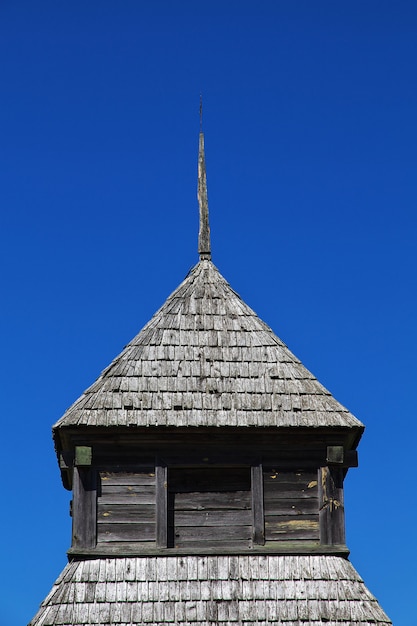 Ozertso village no país da bielorrússia