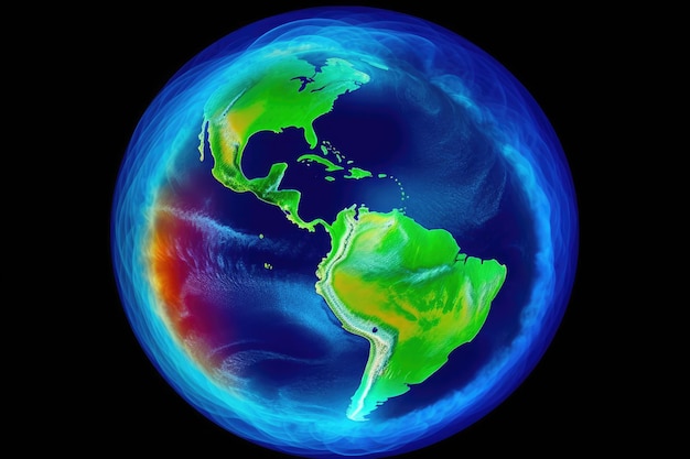 Ozônio perfura um fenômeno natural em nossa atmosfera AI Generative