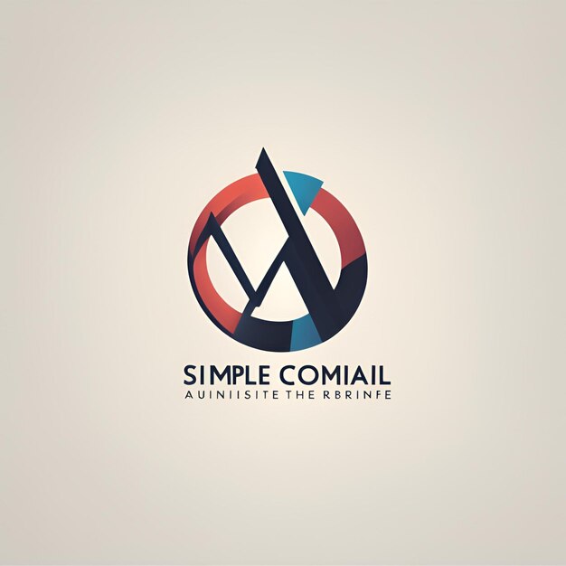 p último logotipo para la empresa con un aspecto inteligente simple minimalista y fondo sólido 1