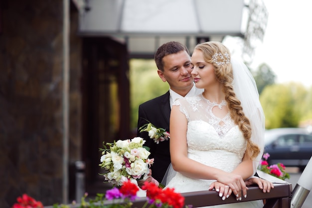 Paar-Foto-Shooting am Hochzeitstag