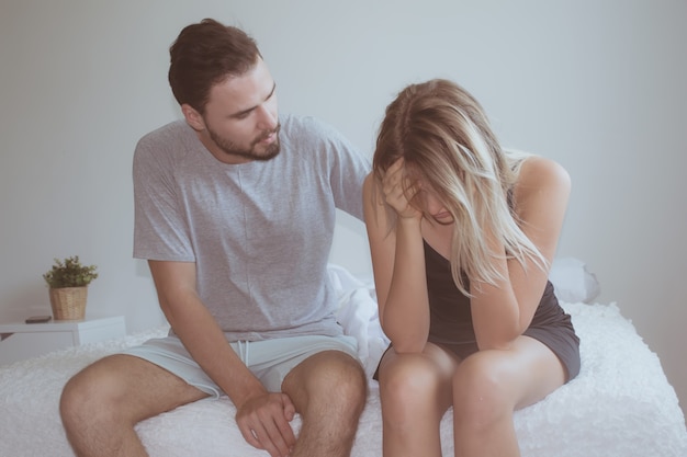 Paare, die Probleme in der Beziehung haben