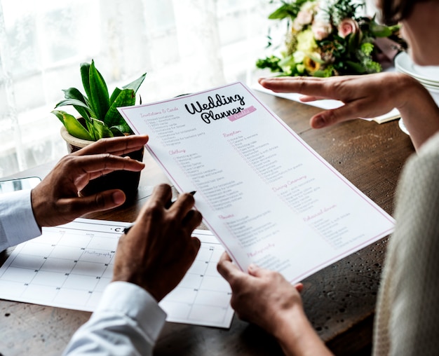 Paarentscheidung für Hochzeitsplaner