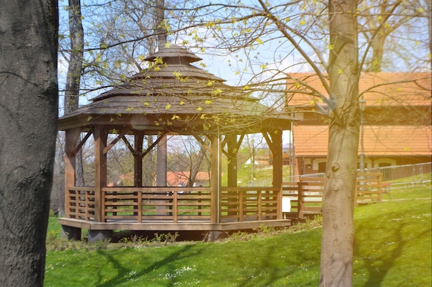 Pabellón de madera en Forest Park