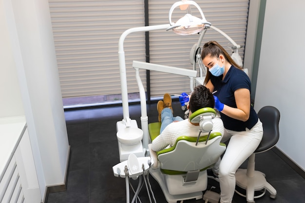 Paciente en cita con el dentista