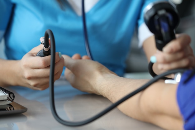 Paciente em consulta médica