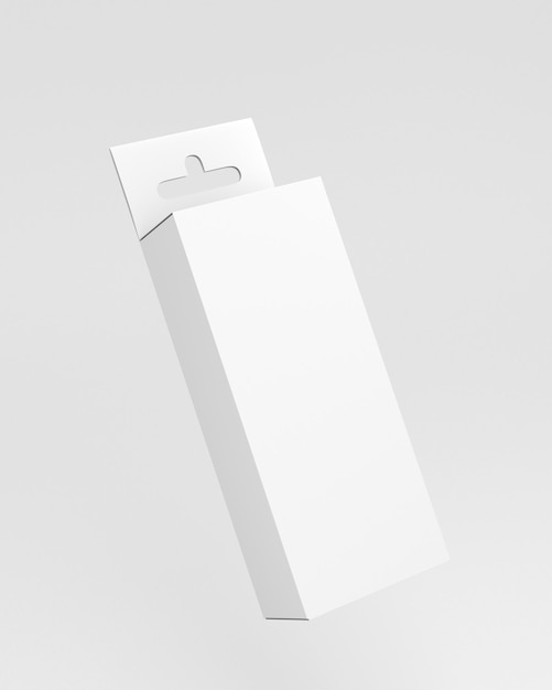 Pacote de caixa de cabide de slot de euro em branco para Pegboard - maquete 3d render