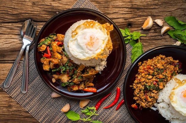 Pad kaprao, comida tailandesa cultura picante de tailandia