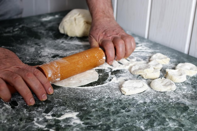 Padaria de farinha de amassar massa