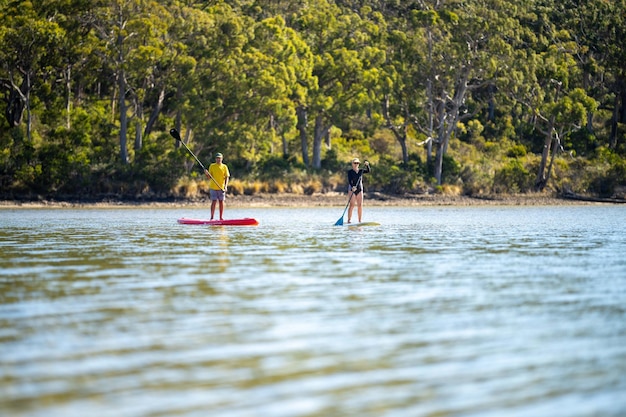 Paddle surf en un río