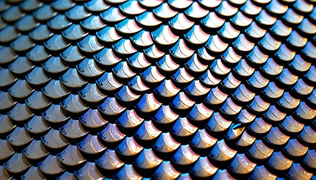 Padrão abstrato de escalas azuis e douradas