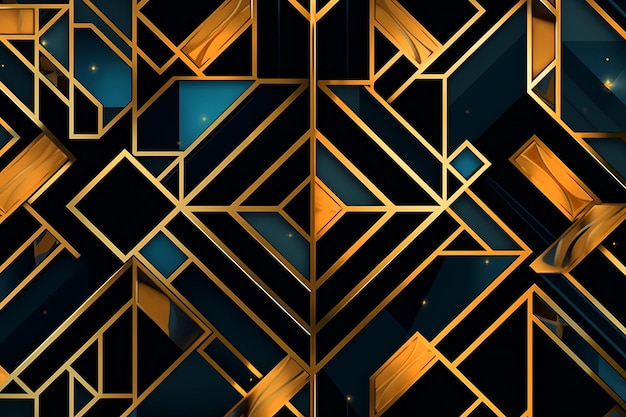 padrão abstrato fundo geométrico dourado luxo caro