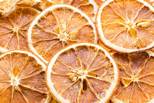 Padrão com fatias de laranja seca.