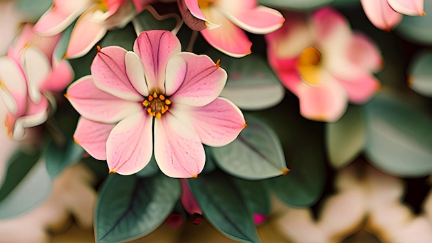 Padrão com flores cor-de-rosa