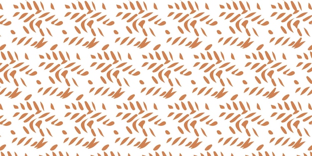 Padrão contemporâneo sem costura abstrato e bonito, desenhado à mão, impressão única.