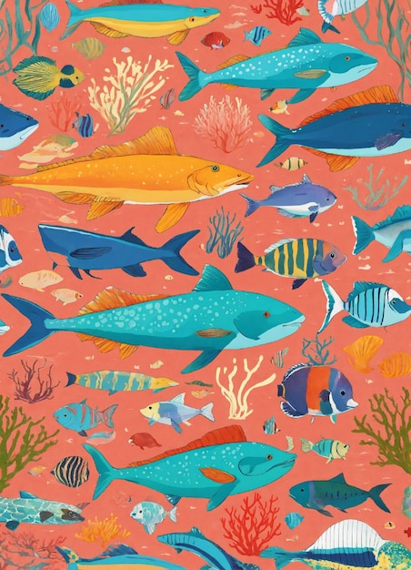 Foto padrão de animais oceânicos