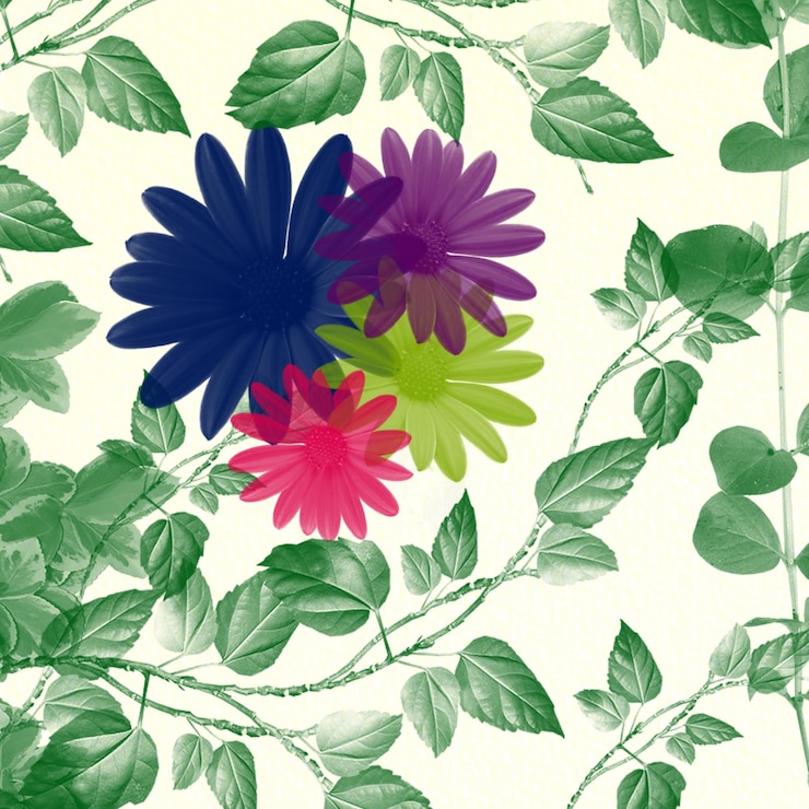 Foto padrão de aquarela floral de fundo sem costura