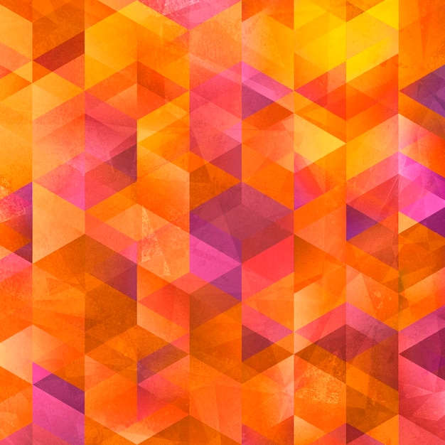 padrão de arte geométrica losango laranja gráfico colorido