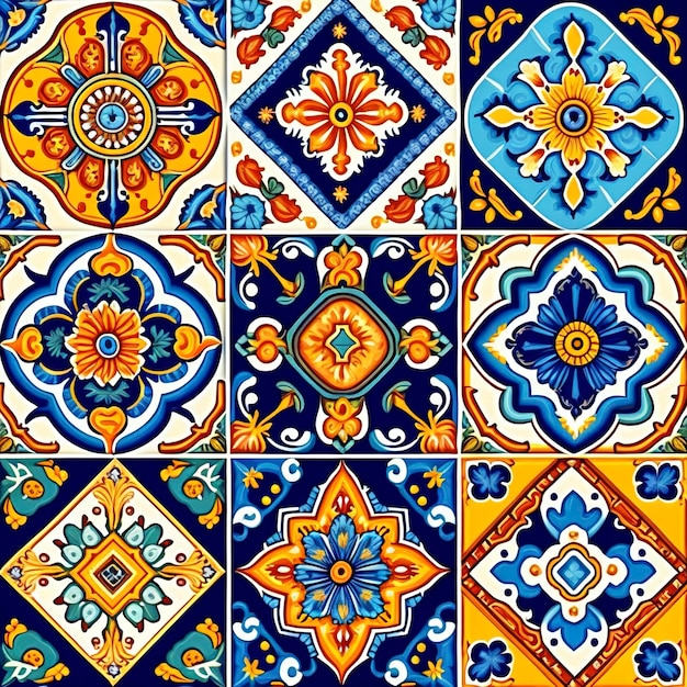 padrão de azulejo siciliano