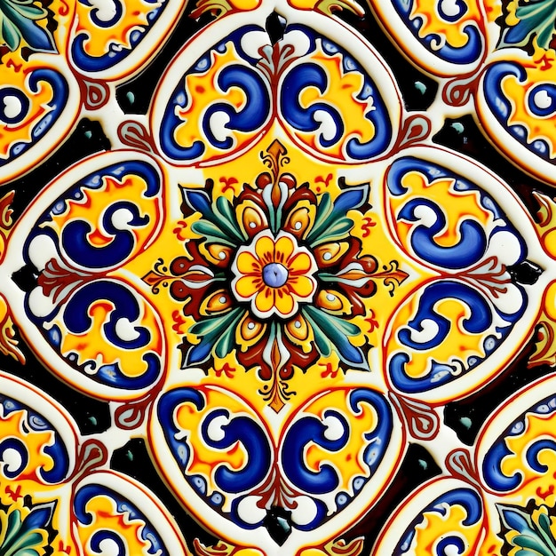 padrão de azulejo siciliano